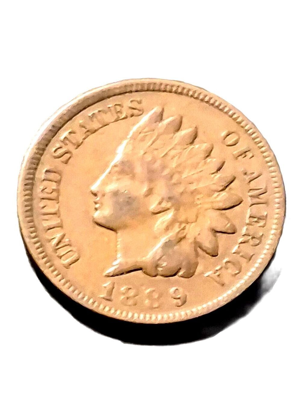 1889 Indian Head Penny Nice Coin Full Liberty #309